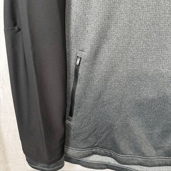 Adidas Golf Go-To Adapt 1/4 Zip Sweatshirt Black Charcoal Gray Men's XL - Picture 4 of 15